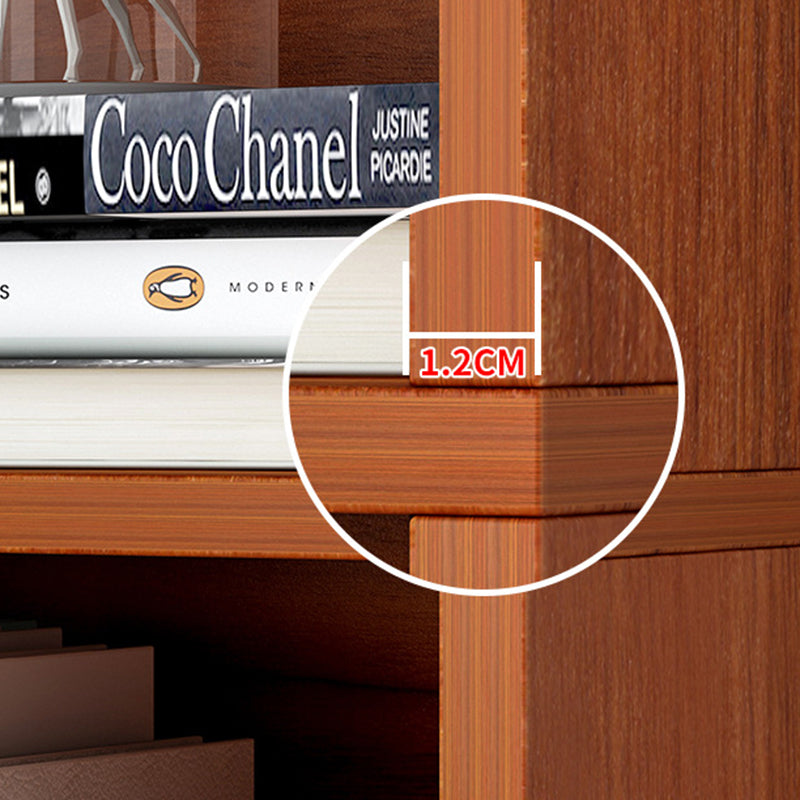 Modern Manufactured Wood Standard Bookshelf Vertical Closed Back Bookcase for Home Clearhalo 'Bookcases' 'furn' 'furn_bookcases' 'Furniture' 'furniture_bookcases' 'Office Furniture' 4912511