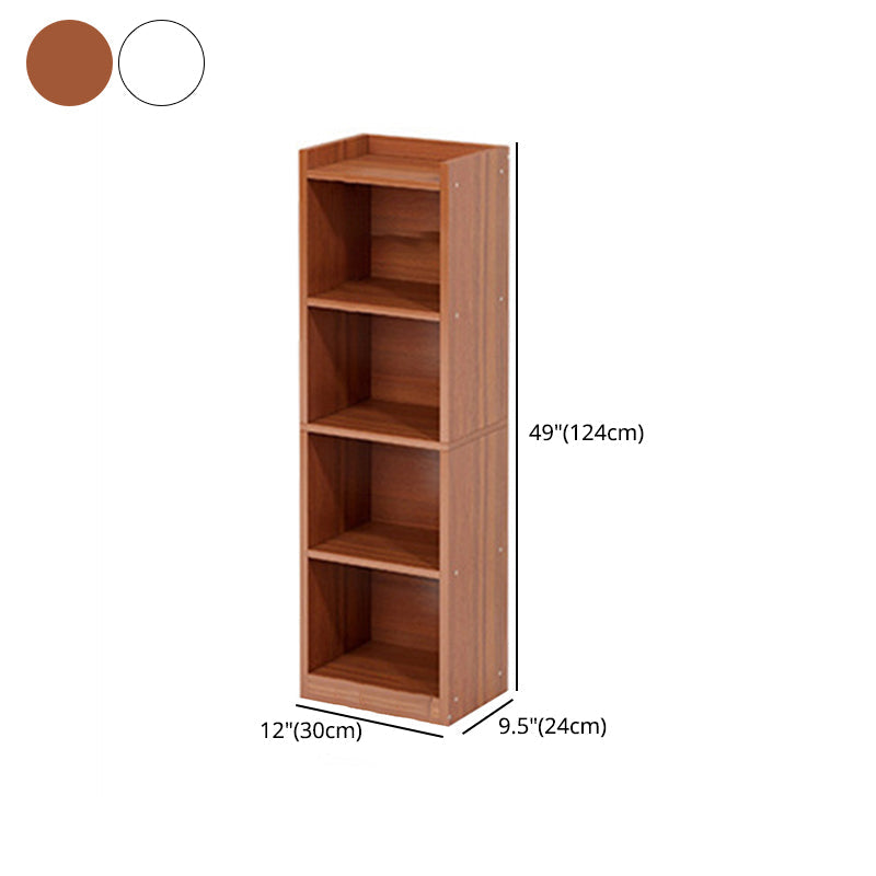 Modern Manufactured Wood Standard Bookshelf Vertical Closed Back Bookcase for Home Clearhalo 'Bookcases' 'furn' 'furn_bookcases' 'Furniture' 'furniture_bookcases' 'Office Furniture' 4912520