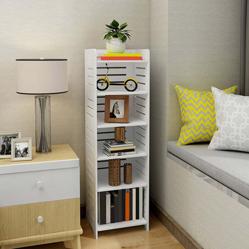 11.81"W Bookcase Contemporary Style Pure White Bookshelf for Home Office Clearhalo 'Bookcases' 'furn' 'furn_bookcases' 'Furniture' 'furniture_bookcases' 'Office Furniture' 4912523