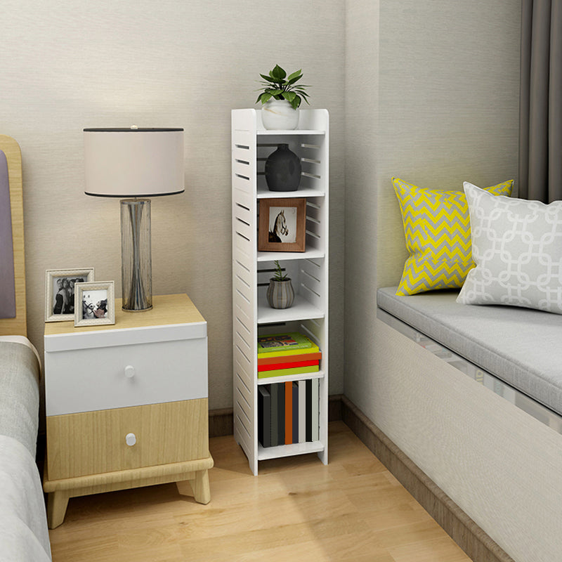 11.81"W Bookcase Contemporary Style Pure White Bookshelf for Home Office Clearhalo 'Bookcases' 'furn' 'furn_bookcases' 'Furniture' 'furniture_bookcases' 'Office Furniture' 4912526