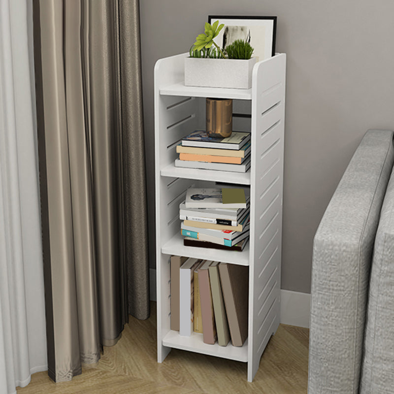 11.81"W Bookcase Contemporary Style Pure White Bookshelf for Home Office 9.8"L x 11.8"W x 31.5"H Clearhalo 'Bookcases' 'furn' 'furn_bookcases' 'Furniture' 'furniture_bookcases' 'Office Furniture' 4912529
