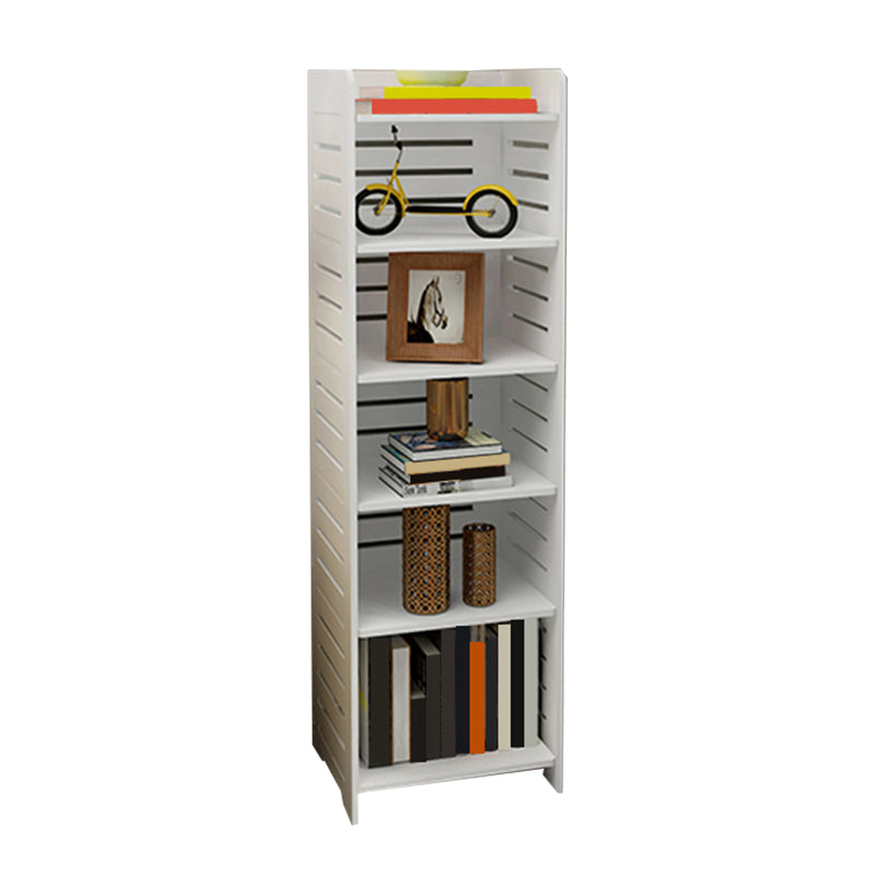 11.81"W Bookcase Contemporary Style Pure White Bookshelf for Home Office Clearhalo 'Bookcases' 'furn' 'furn_bookcases' 'Furniture' 'furniture_bookcases' 'Office Furniture' 4912531