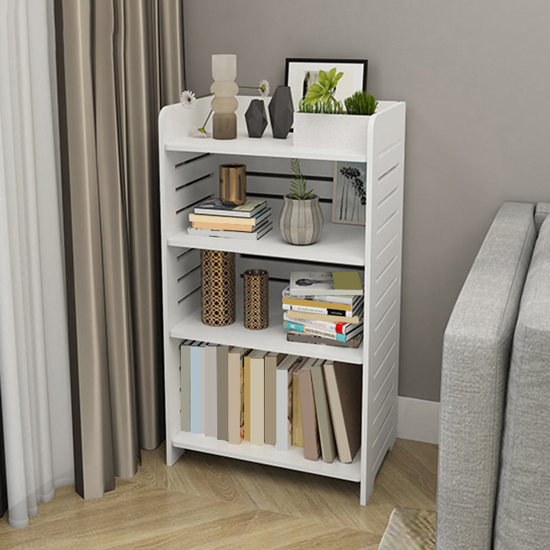 11.81"W Bookcase Contemporary Style Pure White Bookshelf for Home Office 17.7"L x 11.8"W x 31.5"H Clearhalo 'Bookcases' 'furn' 'furn_bookcases' 'Furniture' 'furniture_bookcases' 'Office Furniture' 4912534