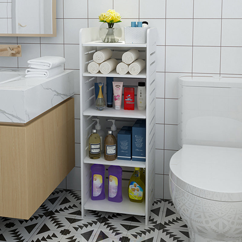 11.81"W Bookcase Contemporary Style Pure White Bookshelf for Home Office 13.8"L x 11.8"W x 39.4"H Clearhalo 'Bookcases' 'furn' 'furn_bookcases' 'Furniture' 'furniture_bookcases' 'Office Furniture' 4912537