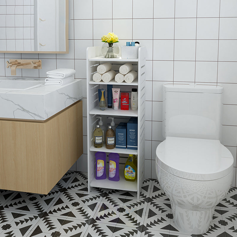 11.81"W Bookcase Contemporary Style Pure White Bookshelf for Home Office Clearhalo 'Bookcases' 'furn' 'furn_bookcases' 'Furniture' 'furniture_bookcases' 'Office Furniture' 4912547