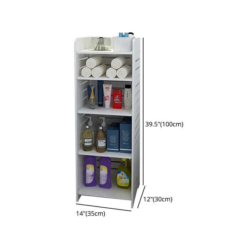 11.81"W Bookcase Contemporary Style Pure White Bookshelf for Home Office Clearhalo 'Bookcases' 'furn' 'furn_bookcases' 'Furniture' 'furniture_bookcases' 'Office Furniture' 4912554