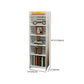 11.81"W Bookcase Contemporary Style Pure White Bookshelf for Home Office Clearhalo 'Bookcases' 'furn' 'furn_bookcases' 'Furniture' 'furniture_bookcases' 'Office Furniture' 4912555