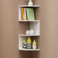 Contemporary Style Wall Mounted Bookcase Engineered Wood Bookshelf 7.9"L x 7.9"W x 26.4"H White Clearhalo 'Bookcases' 'furn' 'furn_bookcases' 'Furniture' 'furniture_bookcases' 'Office Furniture' 4912571