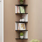 Contemporary Style Wall Mounted Bookcase Engineered Wood Bookshelf 10.2"L x 10.2"W x 44.5"H White-Black Clearhalo 'Bookcases' 'furn' 'furn_bookcases' 'Furniture' 'furniture_bookcases' 'Office Furniture' 4912574