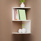 Contemporary Style Wall Mounted Bookcase Engineered Wood Bookshelf 10.2"L x 10.2"W x 22.4"H White Clearhalo 'Bookcases' 'furn' 'furn_bookcases' 'Furniture' 'furniture_bookcases' 'Office Furniture' 4912584
