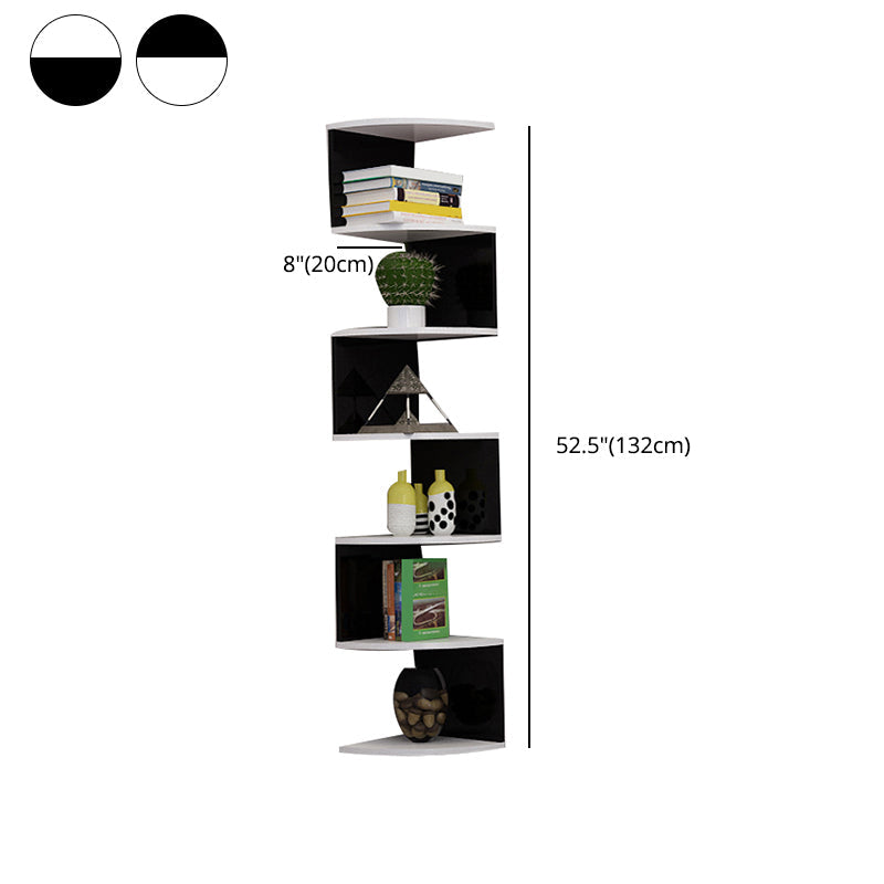 Contemporary Style Wall Mounted Bookcase Engineered Wood Bookshelf Clearhalo 'Bookcases' 'furn' 'furn_bookcases' 'Furniture' 'furniture_bookcases' 'Office Furniture' 4912600