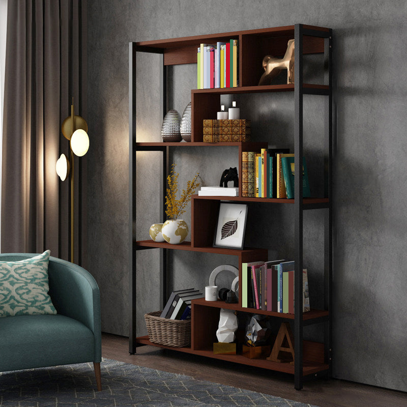 Modern Style Wood Bookcase Open Back Bookshelf for Home Office Clearhalo 'Bookcases' 'Furniture' 'furniture_bookcases' 'Office Furniture' 4912641