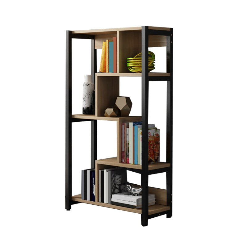 Modern Style Wood Bookcase Open Back Bookshelf for Home Office Clearhalo 'Bookcases' 'Furniture' 'furniture_bookcases' 'Office Furniture' 4912650