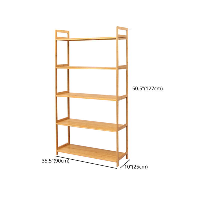 Contemporary Engineered Wood Bookcase Open Back Bookshelf for Home Office Clearhalo 'Bookcases' 'Furniture' 'furniture_bookcases' 'Office Furniture' 4912724