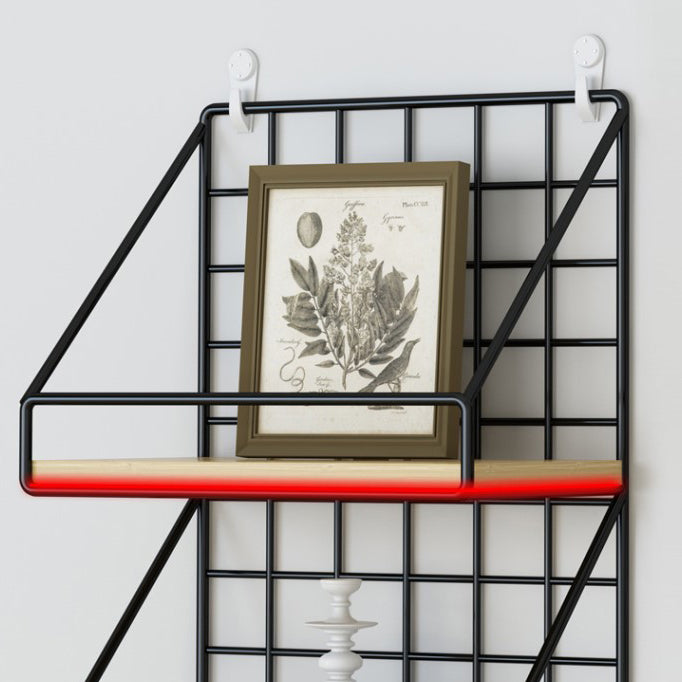 Home Floating Bookcase Modern Metal Bookshelf With Rectangular Shelves Clearhalo 'Bookcases' 'furn' 'furn_bookcases' 'Furniture' 'furniture_bookcases' 'Office Furniture' 4912736