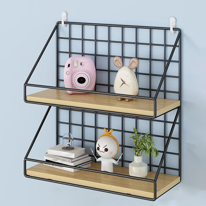 Home Floating Bookcase Modern Metal Bookshelf With Rectangular Shelves Clearhalo 'Bookcases' 'furn' 'furn_bookcases' 'Furniture' 'furniture_bookcases' 'Office Furniture' 4912739