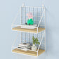 Home Floating Bookcase Modern Metal Bookshelf With Rectangular Shelves 9.8"L x 6.3"W x 16.1"H White Clearhalo 'Bookcases' 'furn' 'furn_bookcases' 'Furniture' 'furniture_bookcases' 'Office Furniture' 4912743