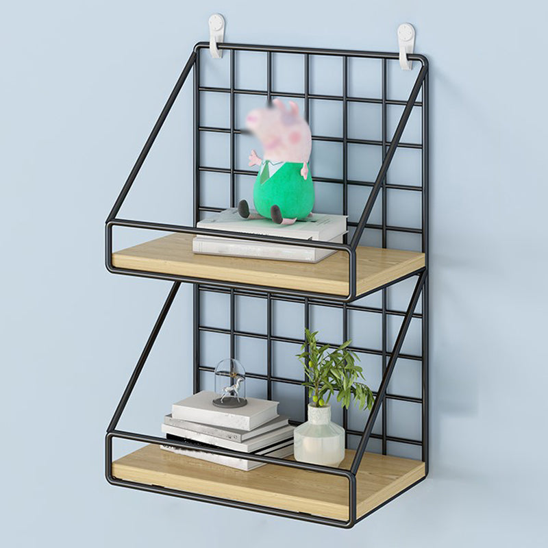 Home Floating Bookcase Modern Metal Bookshelf With Rectangular Shelves Clearhalo 'Bookcases' 'furn' 'furn_bookcases' 'Furniture' 'furniture_bookcases' 'Office Furniture' 4912744