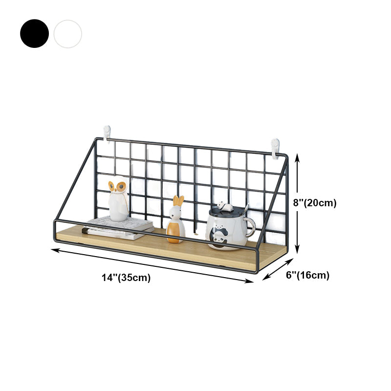 Home Floating Bookcase Modern Metal Bookshelf With Rectangular Shelves Clearhalo 'Bookcases' 'furn' 'furn_bookcases' 'Furniture' 'furniture_bookcases' 'Office Furniture' 4912751