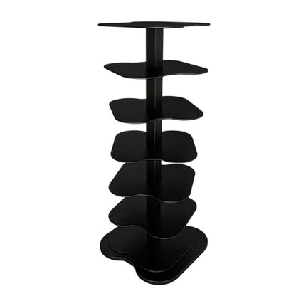 Home Office Geometric Bookcase Modern Style Metal Bookshelves 14.2"L x 14.2"W x 31.5"H Black Clearhalo 'Bookcases' 'furn' 'furn_bookcases' 'Furniture' 'furniture_bookcases' 'Office Furniture' 4912760