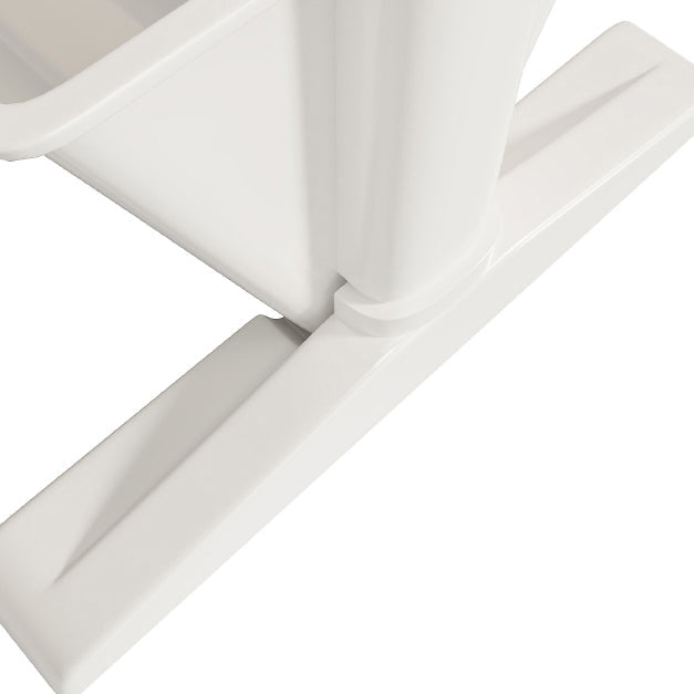 7.87"W Bookcase Contemporary Style Closed Back White Bookshelf for Home Office Clearhalo 'Bookcases' 'furn' 'furn_bookcases' 'Furniture' 'furniture_bookcases' 'Office Furniture' 4912781