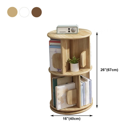 Solid Wood Geometric Bookcase Modern Rotatable Bookshelf for Home Clearhalo 'Bookcases' 'furn' 'furn_bookcases' 'Furniture' 'furniture_bookcases' 'Office Furniture' 4912808