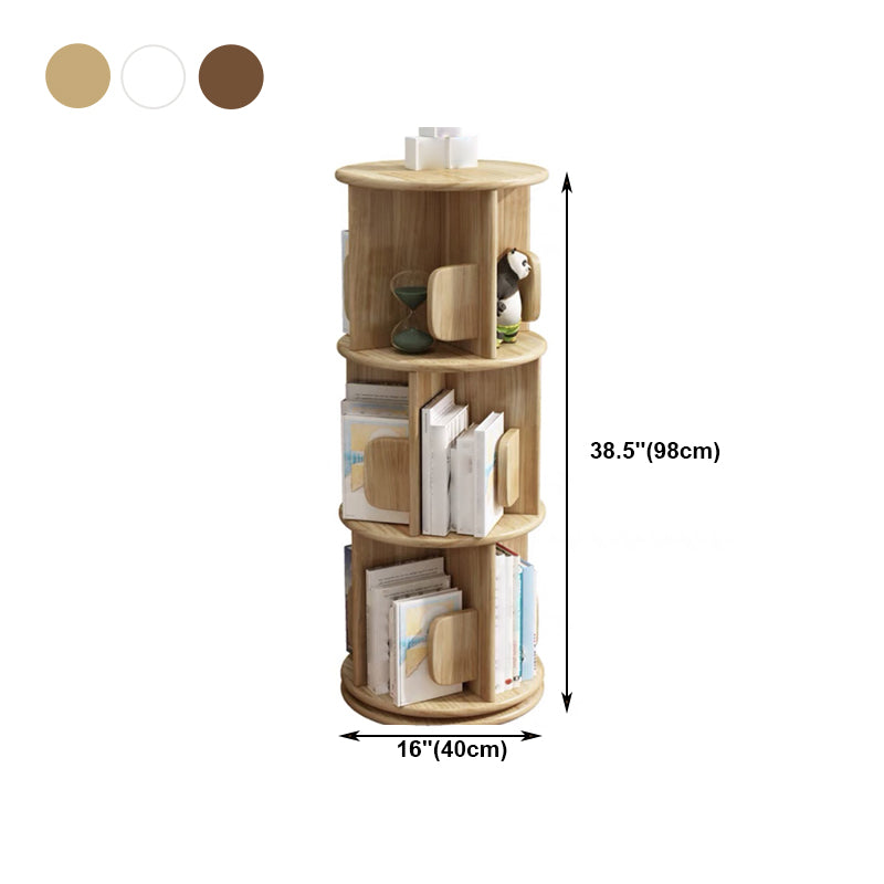 Solid Wood Geometric Bookcase Modern Rotatable Bookshelf for Home Clearhalo 'Bookcases' 'furn' 'furn_bookcases' 'Furniture' 'furniture_bookcases' 'Office Furniture' 4912809