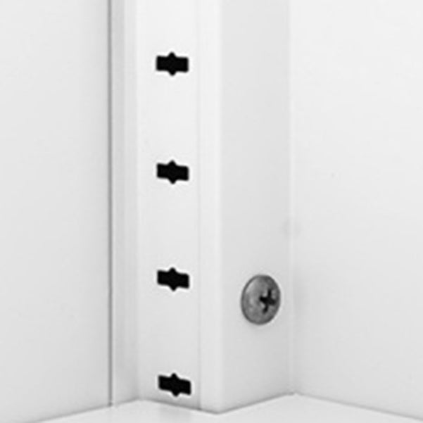 Contemporary Style Metal Bookcase Closed Back Bookshelf with Door for Home Clearhalo 'Bookcases' 'Furniture' 'furniture_bookcases' 'Office Furniture' 4912829