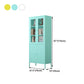 Contemporary Style Metal Bookcase Closed Back Bookshelf with Door for Home Clearhalo 'Bookcases' 'Furniture' 'furniture_bookcases' 'Office Furniture' 4912845