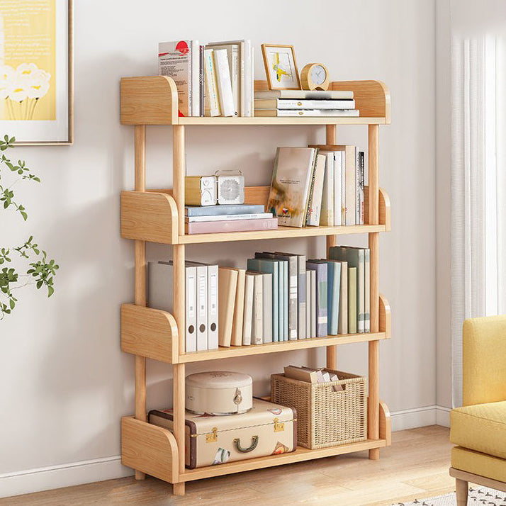 Home Standard Bookcase Modern Wooden Bookshelf with Rectangle Shelves 23.6"L x 9.4"W x 43.3"H Wood Clearhalo 'Bookcases' 'furn' 'furn_bookcases' 'Furniture' 'furniture_bookcases' 'Office Furniture' 4912865
