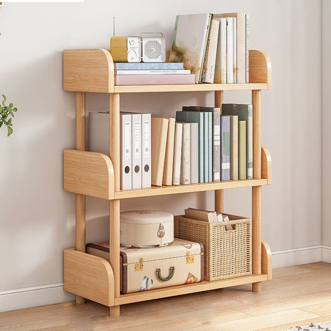 Home Standard Bookcase Modern Wooden Bookshelf with Rectangle Shelves 15.7"L x 9.4"W x 31.1"H Wood Clearhalo 'Bookcases' 'furn' 'furn_bookcases' 'Furniture' 'furniture_bookcases' 'Office Furniture' 4912870