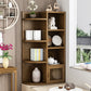 Brown Shelf Bookcase with Doors Vertical Bookshelf for Study Room Clearhalo 'Bookcases' 'Furniture' 'furniture_bookcases' 'Office Furniture' 4912894