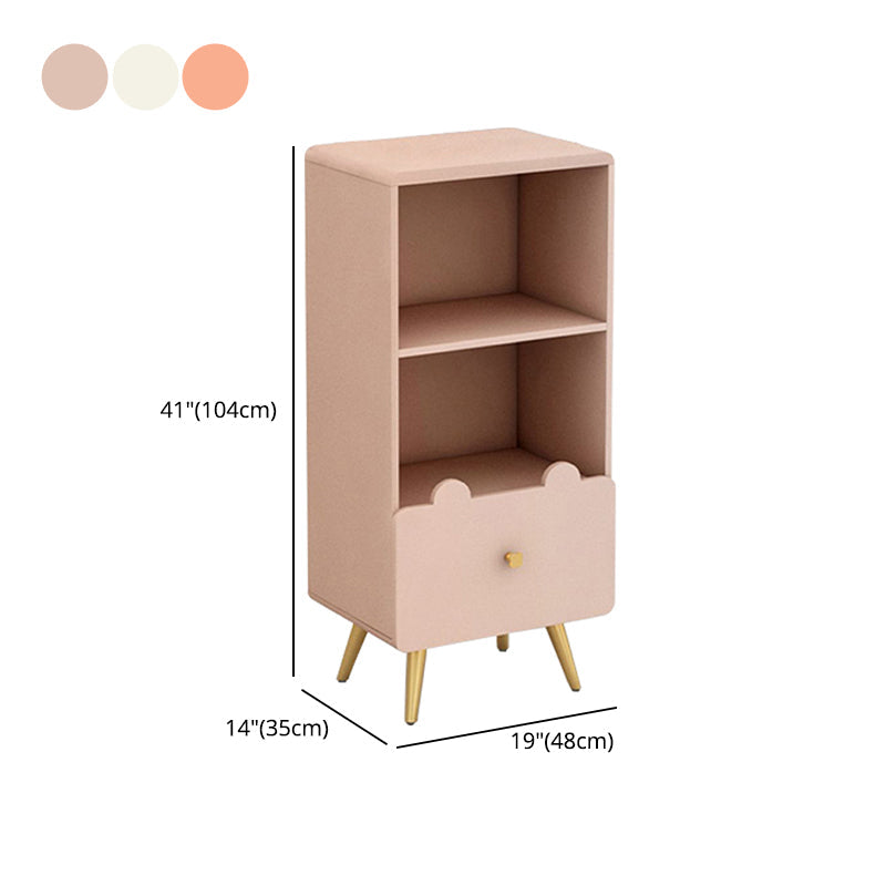 Wood Standard Bookcase Contemporary Style Closed Back Bookshelf with Drawer Clearhalo 'Bookcases' 'furn' 'furn_bookcases' 'Furniture' 'furniture_bookcases' 'Office Furniture' 4913960