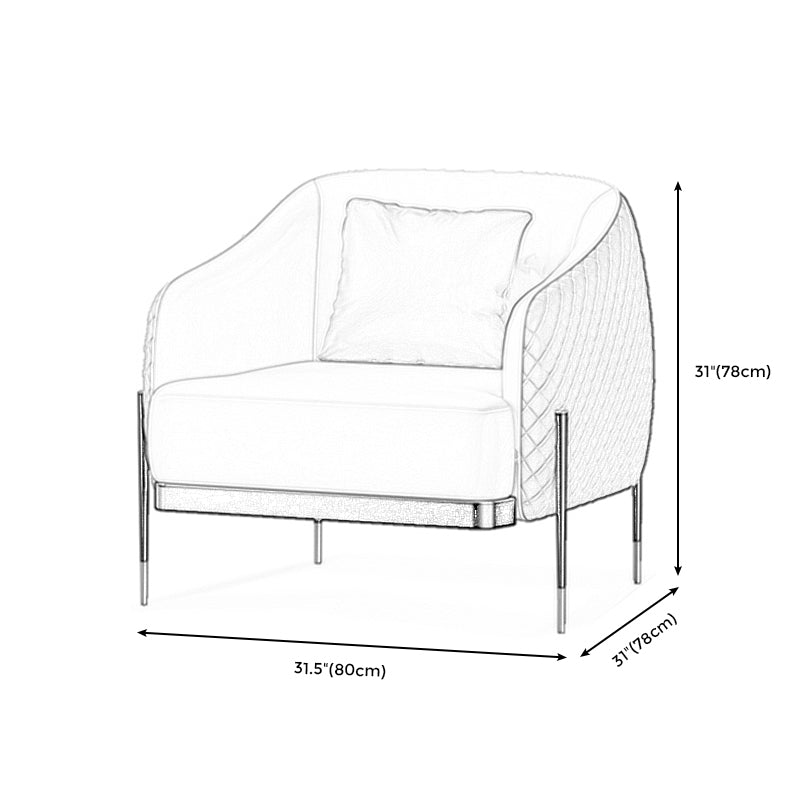 Contemporary Faux Leather Settee Stain-Resistant Couch in Orange and Blue Clearhalo 'furn' 'furn_sofas' 'Furniture' 'furniture_sofas' 'Living Room Furniture' 'Sofa' 'sofas' 4918668