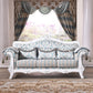 Traditional Velvet Couch Three Cushion Seat Settee with Rolled Arms Peacock Blue Clearhalo 'furn' 'furn_sofas' 'Furniture' 'furniture_sofas' 'Living Room Furniture' 'Sofa' 'sofas' 4918687