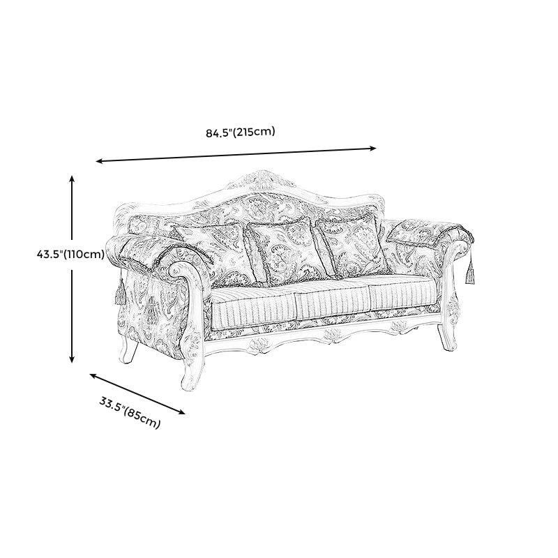 Traditional Velvet Couch Three Cushion Seat Settee with Rolled Arms Clearhalo 'furn' 'furn_sofas' 'Furniture' 'furniture_sofas' 'Living Room Furniture' 'Sofa' 'sofas' 4918710