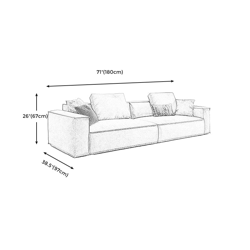 Contemporary Genuine Leather Settee Square Arm Loveseat in Green/Beige/Brown/Gray Clearhalo 'furn' 'furn_sofas' 'Furniture' 'furniture_sofas' 'Living Room Furniture' 'Sofa' 'sofas' 4918751