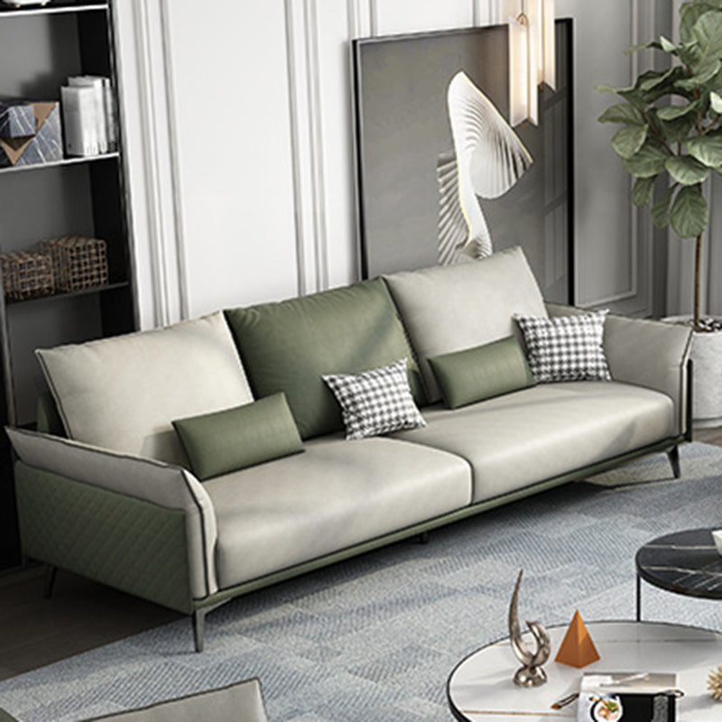 Nordic Upholstered Pillow Top Arm Sofa Water-Resistant Couch for Three People Clearhalo 'furn' 'furn_sofas' 'Furniture' 'furniture_sofas' 'Living Room Furniture' 'Sofa' 'sofas' 4918900