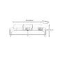 Nordic Upholstered Pillow Top Arm Sofa Water-Resistant Couch for Three People Clearhalo 'furn' 'furn_sofas' 'Furniture' 'furniture_sofas' 'Living Room Furniture' 'Sofa' 'sofas' 4918909