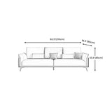 Nordic Upholstered Pillow Top Arm Sofa Water-Resistant Couch for Three People Clearhalo 'furn' 'furn_sofas' 'Furniture' 'furniture_sofas' 'Living Room Furniture' 'Sofa' 'sofas' 4918909