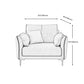 Stain-Resistant Faux Leather Couch Living Room Flared Arm Sofa with Pillow Back Clearhalo 'furn' 'furn_sofas' 'Furniture' 'furniture_sofas' 'Living Room Furniture' 'Sofa' 'sofas' 4918928