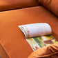 Living Room 2-seater Pillow Top Arm Settee Velvet Couch with Oak Legs Clearhalo 'furn' 'furn_sofas' 'Furniture' 'furniture_sofas' 'Living Room Furniture' 'Sofa' 'sofas' 4918937