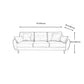 Living Room 2-seater Pillow Top Arm Settee Velvet Couch with Oak Legs Clearhalo 'furn' 'furn_sofas' 'Furniture' 'furniture_sofas' 'Living Room Furniture' 'Sofa' 'sofas' 4918941
