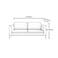 Square Arm Settee Stain-Resistant Leather Couch in Black/Grey Clearhalo 'furn' 'furn_sofas' 'Furniture' 'furniture_sofas' 'Living Room Furniture' 'Sofa' 'sofas' 4918979