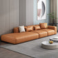 Nordic Stain-Resistant 4-seat Couch Living Room One Arm Standard Sofa Orange Clearhalo 'furn' 'furn_sofas' 'Furniture' 'furniture_sofas' 'Living Room Furniture' 'Sofa' 'sofas' 4918981