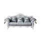 French Country Standard Rolled Arm Settee Tufted Back Couch for Three People Sky Blue Clearhalo 'furn' 'furn_sofas' 'Furniture' 'furniture_sofas' 'Living Room Furniture' 'Sofa' 'sofas' 4919021