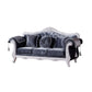 French Country Standard Rolled Arm Settee Tufted Back Couch for Three People Navy Clearhalo 'furn' 'furn_sofas' 'Furniture' 'furniture_sofas' 'Living Room Furniture' 'Sofa' 'sofas' 4919031