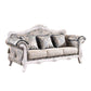French Country Standard Rolled Arm Settee Tufted Back Couch for Three People Light Yellow Clearhalo 'furn' 'furn_sofas' 'Furniture' 'furniture_sofas' 'Living Room Furniture' 'Sofa' 'sofas' 4919035