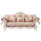 French Country Standard Rolled Arm Settee Tufted Back Couch for Three People Orange Yellow Clearhalo 'furn' 'furn_sofas' 'Furniture' 'furniture_sofas' 'Living Room Furniture' 'Sofa' 'sofas' 4919036