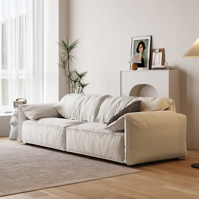 Stain-Resistant Faux Leather Sofa 2-seater Pillow Top Arm Couch Clearhalo 'furn' 'furn_sofas' 'Furniture' 'furniture_sofas' 'Living Room Furniture' 'Sofa' 'sofas' 4919045